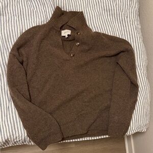 Reformation Brooklyn 100% Cashmere polo sweater S